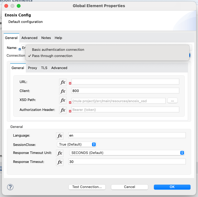 Connection options