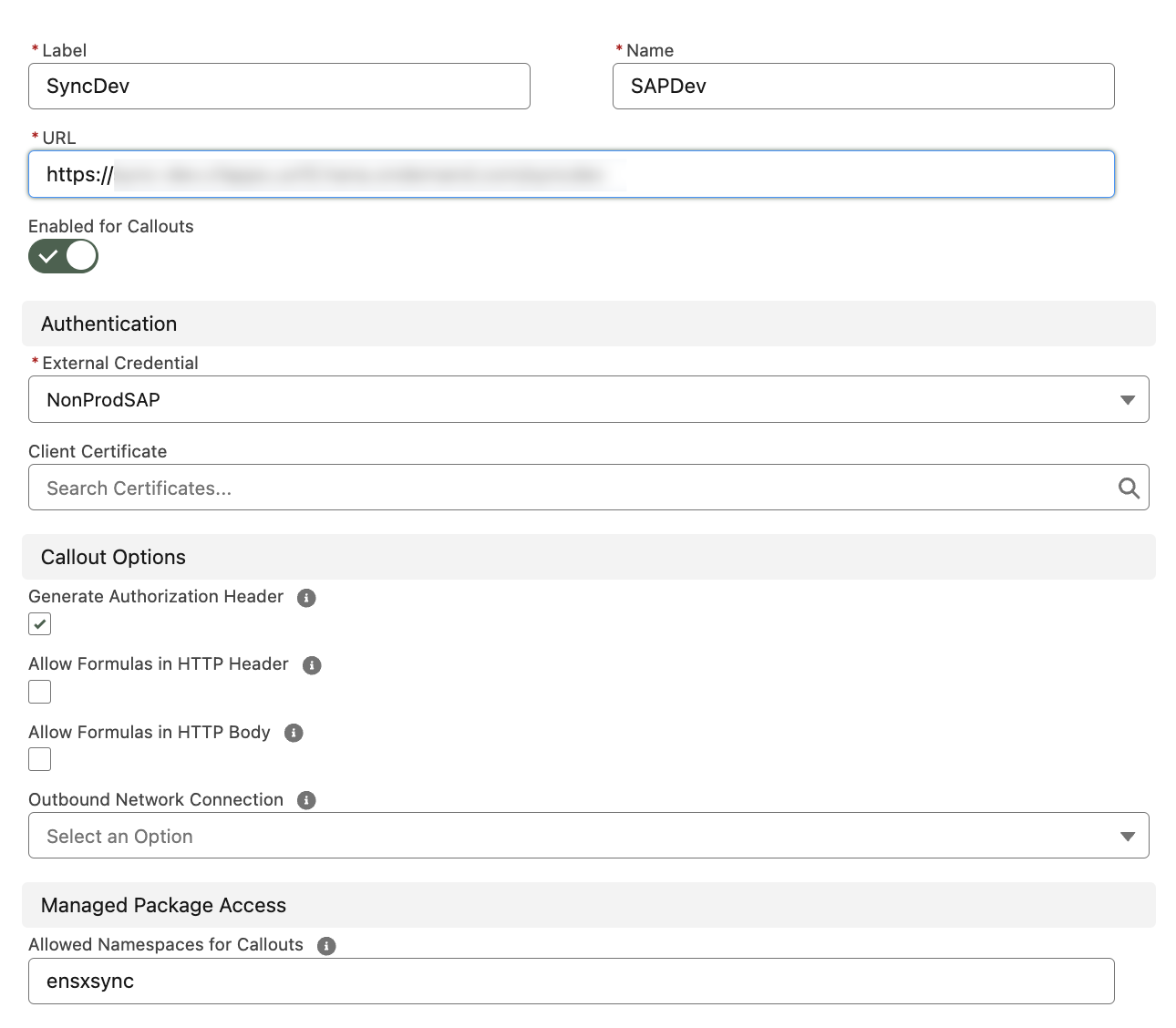 Creating Non-Legacy Named Credential