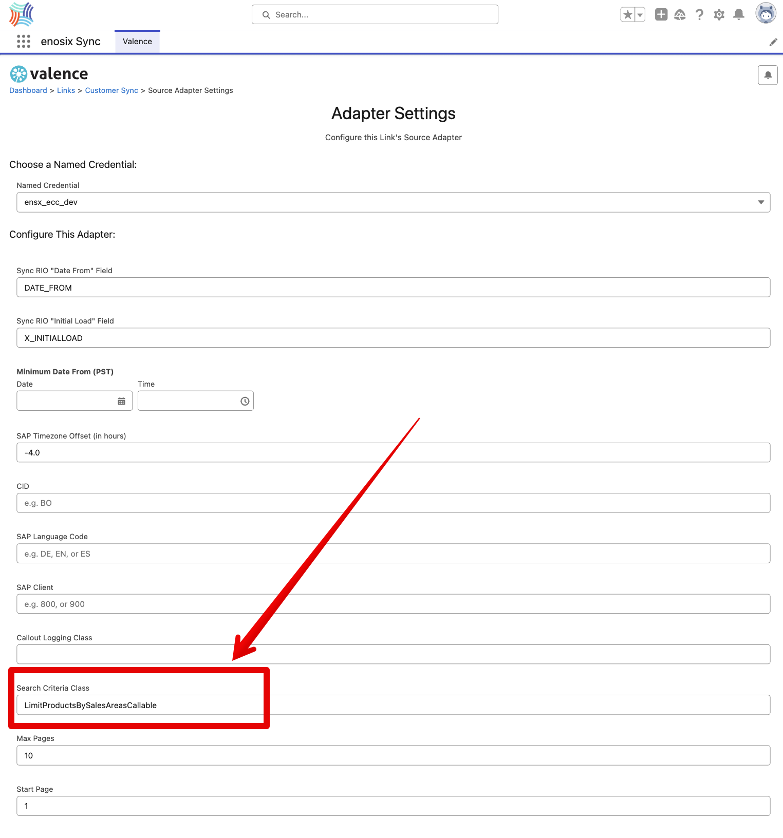 Adapter Settings